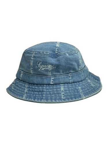 Supreme Logo Stripe Jacquard Denim Crusher (FW20) - $54