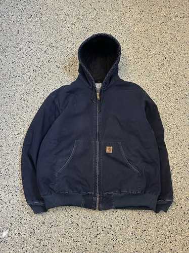 VTG Carhartt Distressed Midnight Blue Jacket J130 MDT Men's