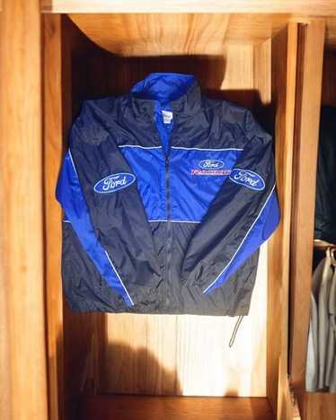 90s Ford レーシングジャケット racing jacket 黒　青 Ford Performance Racing Jacket Motorsport Racing Club Jacket