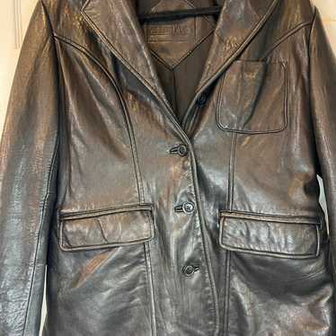 Vintage Preston & York Quilted Lined Genuine Leather Fulll