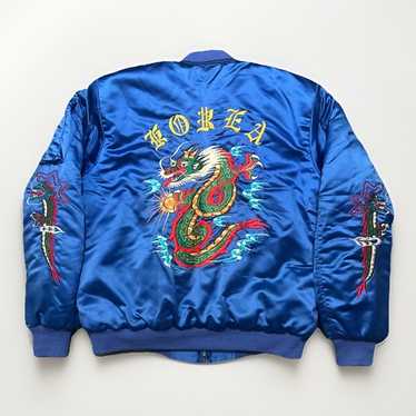 80’s Korean Souvenir Jacket vintage 80s Korean War souvenir jacket size medium. | Depop