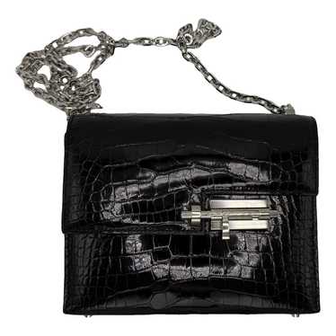 【美品 /Noir × シルバー金具】HERMES Verrou ミニ 17 バッグ 2022_NYR_20965_0200_000(