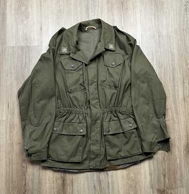 60s-70s Italian Army Prisoner Setup Shirt and Shorts, Nep Fabric