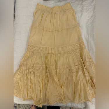 Loveshackfancy Cream Ruffled Tiered Skirt - image 1