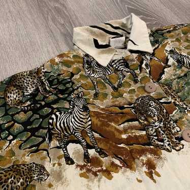 Vintage leopard shirt 80s - Gem