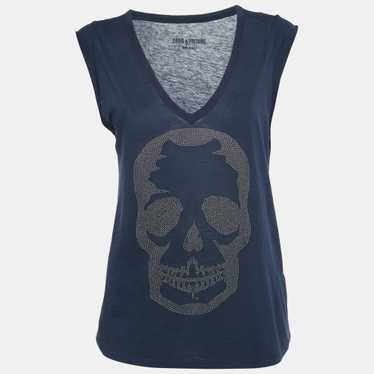 Tシャツ・カットソー Zadig & Voltaire Strass Beaded Cotton Top Zadig & Voltaire Walk Peace & Love Strass T-Shirt | Garmentory