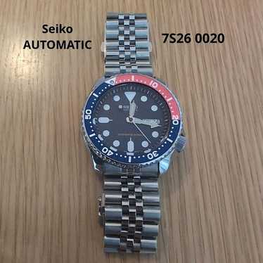 SEIKO 自動巻き時計 青赤ベゼル 7S26-0020 SEIKO セイコー ネイビーボーイ ダイバーズ SKX009K2/7S26-0020