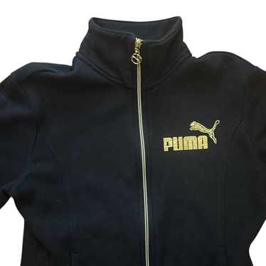 トップス 00's Puma Velour Track Jacket Y2K NWOT Y2K PUMA XS Zipper Track JACKET White Hot Pink Grey