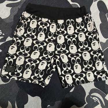 BAPE COACH ベイプコーチ　ショーツ　ハーフパンツ　XL 激レアL！ BAPE×coachナイロンショーツ
