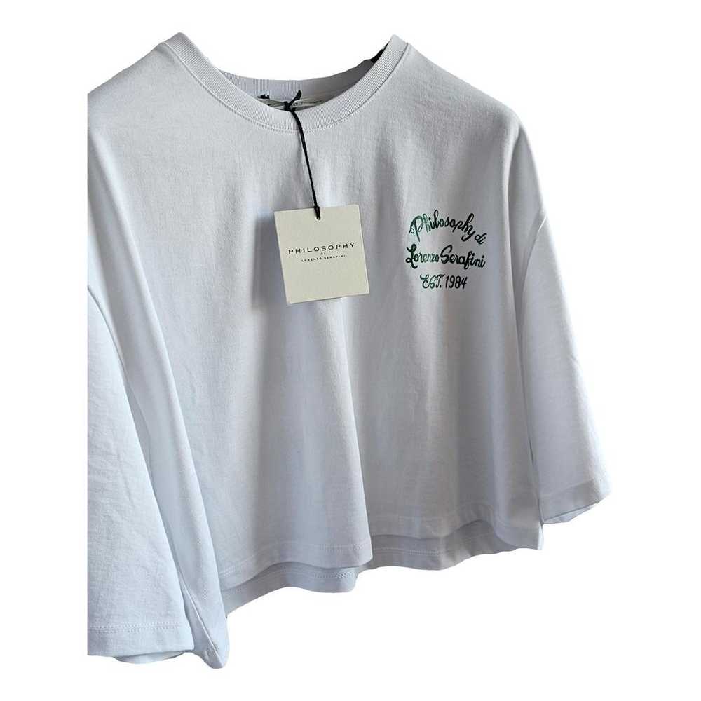 Tシャツ・カットソー PHILOSOPHY DI LORENZO SERAFINI Linen blend top Philosophy Di Lorenzo Serafini Linen Blend Top Floral Print