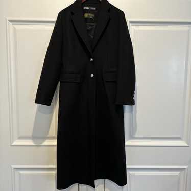 ZARA ブラック ケープコート Mantecoウール ZARA MANTECOウール ボンバーコート 新品タグ付き マンテコ