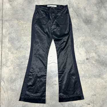 Roberto Cavalli 2000s Silver Glitter Tiger Jeans Y2K