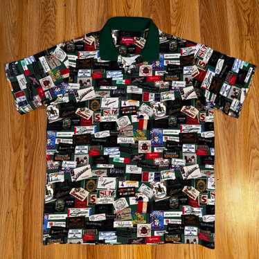 Supreme Stripe Zip L S Polo (FW24) - $128
