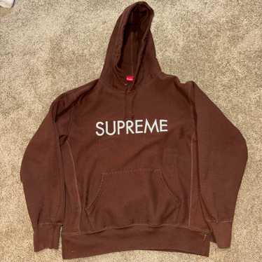 Mens supreme brown hoodie - Gem