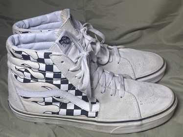 Vans sk8-hi checker flame - Gem