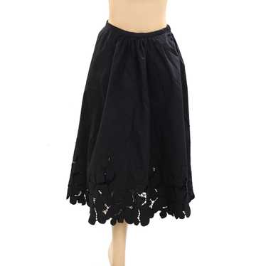 スカート FORTE FORTE Women Mid Skirts 9930 BLACK Black Forte Forte crystal-embellished Flared Midi Skirt | Black