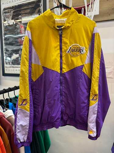 希少 STARTER 90s LAKERSジャケット【XXL】ナイロンPUP（USA製