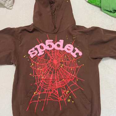 New spider hoodie brown - Gem