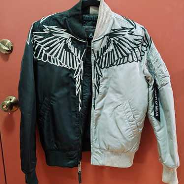 ジャケット・アウター MARCELO BURLON - ALPHA INDUSTRIES MARCELO BURLON ALPHA ワッペン ボンバージャケット - メルカリ