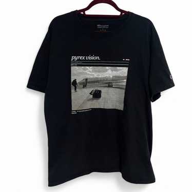 Champion Virgil abloh ビックプリント Tシャツ XL 黒 VIRGIL ABLOH - FOS ABLOH BKM CHAMPION TEE BLACK – LMTD
