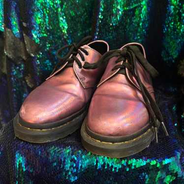 pink holographic dr martens
