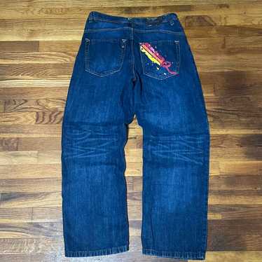 Vintage Rocawear Jeans Mens 44 (42x30) Blue Denim Baggy