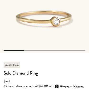 Mejuri diamond open ring - Gem