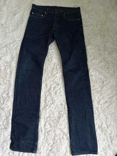 【DIOR】 Fitted jeans ダークインディゴ Long Slim-Fit Jeans Gray Cotton Denim | DIOR