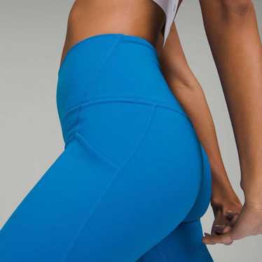 Lululemon ヨガパンツ サイズ12 青 Lululemon Leggings Poolside Blue - Gem