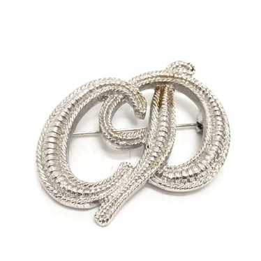 Christian Dior ♡ Vintage ♡ broach Christian Dior Brooch Pin badge Gold Logo Rhinestone Vintage