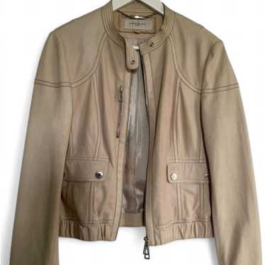 英国【Karen Millen】デニム＆フェイクレザー ジャケット Women's Denim Jackets | Karen Millen USA