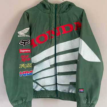 Buy Supreme x Honda Fox Racing Puffy Zip Up Jacket 'Green
