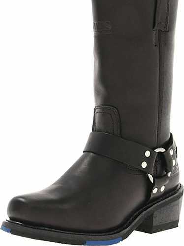 Bates ST250 Taser Men's Leather Waterproof Motorcycle Boots E08814 Black Red New | UK
