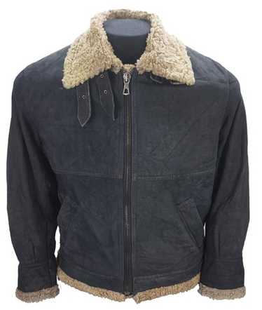 ジャケット・アウター 90s B-3 mouton leather flight jacket y2k AVIREX Type B-3 (B3) Flight Mouton Leather Jacket World War