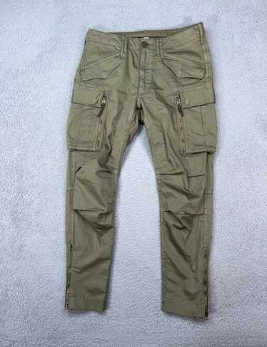 Ralph Lauren RRL Olive Surplus Wool Blend Twill Cargo Pants