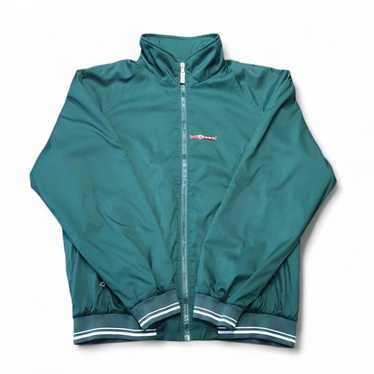 PRADA ジップアップジャケット グリーン/ホワイト　ＸＬ Prada ロゴ ジップ ジャケット | グリーン | FARFETCH JP
