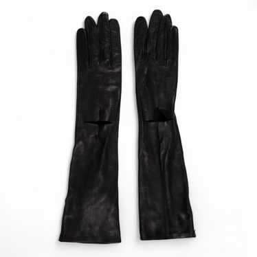 Chanel leather gloves black - Gem