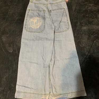 White Jnco jeans, small stain, barely | Depop