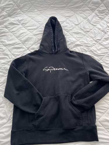 ★Embroidered Script Hooded Sweatshirt Fall/Winter 2024 Preview – Supreme