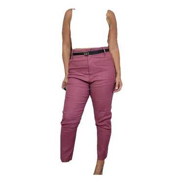 パンツ ISABEL MARANT ETOILE Woman Pants Pink PA0012FAA1F30E BKPK High-rise straight eyelet jeans in pink - Isabel Marant