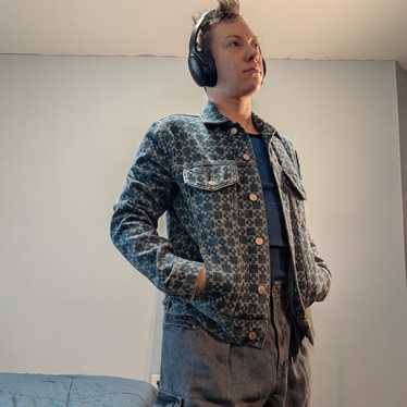 【SANDRO】ウォッシュデニム パネルボンバージャケット 関税込 SANDRO】ウォッシュデニム パネルボンバージャケット 関税込