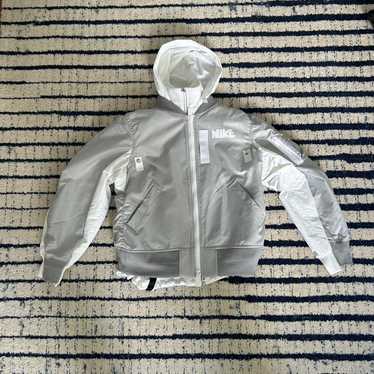 【NIKE×SACAI】layered bomber jacket fog M Nike Sacai Layered Bomber Jacket | eBay