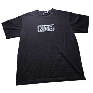 可愛いクリスマスツリーやギフトが！ logo Kith t-shirt Gem - black トップス