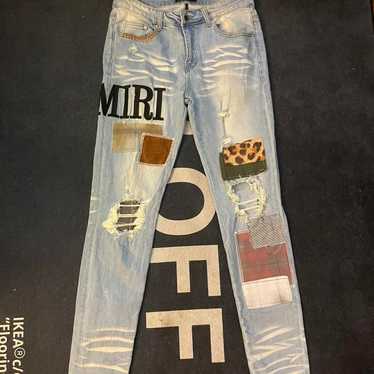 Amiri grunge patch jeans - Gem