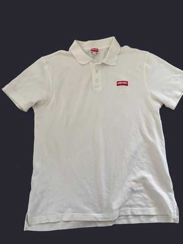 【KENZO】LOGO POLO T-SHIRT WHITE Kenzo Mens Tiger Crest Cotton White Polo Shirt | eBay