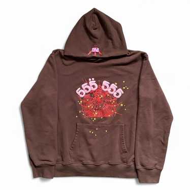 Sp5der hoodie brown size - Gem