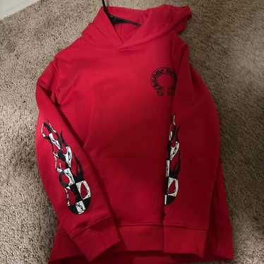 パーカー・フーディ Chrome Hearts Red Hoodie SS25 クロムハーツ レッド CHプラス パーカー フーディー RED Hoodie