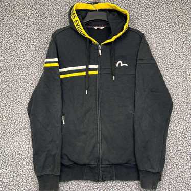 ブラシストローク大黒プリントリラックスフィットフーディー – EVISU