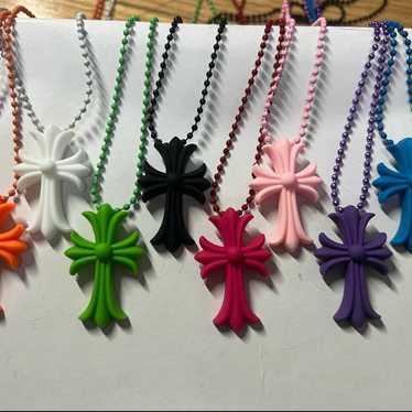 【Chrome Hearts】Silichrome CH Cross Pendant Purple2022/2023 Chrome Hearts】Silichrome CH Cross Pendant Purple2022/2023