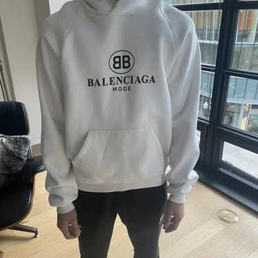 Balenciaga hoodie white - Gem